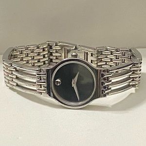 Ladies Silver Movado Esperanza Classic Watch